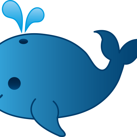 Clipart image of a whale