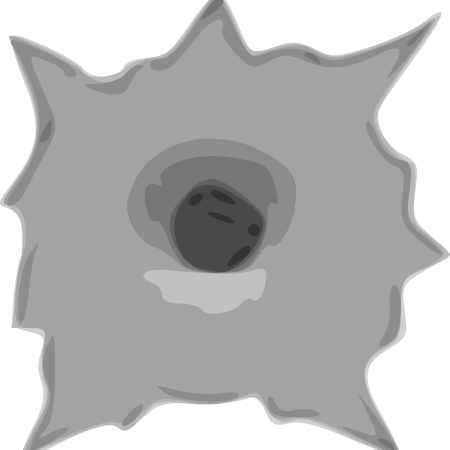 clipart image of a bullet hole