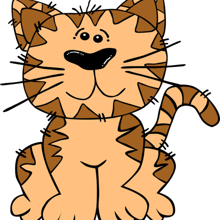 clipart image of a cat.