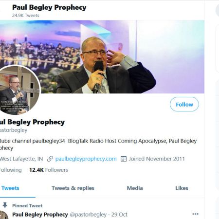 Screenshot of Paul Begley's Facebook page