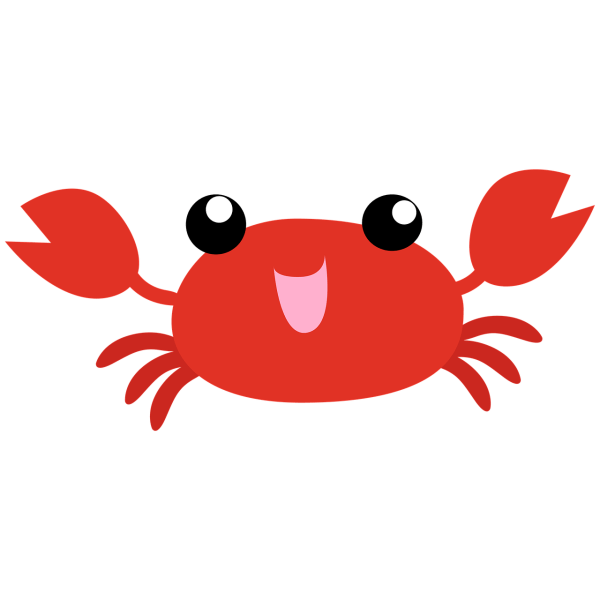 Clipart image of a crab