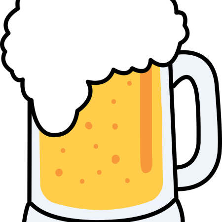 clipart showing a frothy tankard of beer