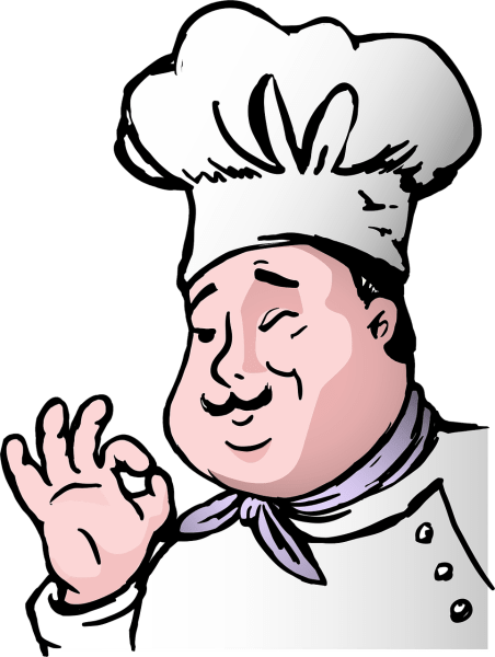 clipart showing a chef