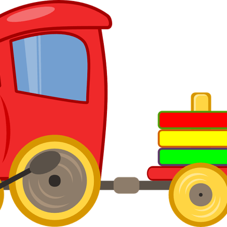 clipart showing a toy train