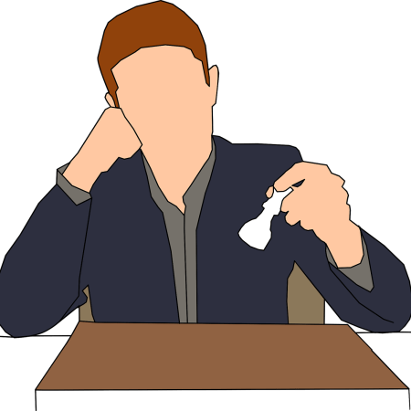 Clipart of a man playing chess