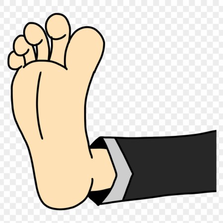jokey clipart of a foot.