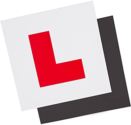 Clipart of a learner driver's L-Plate