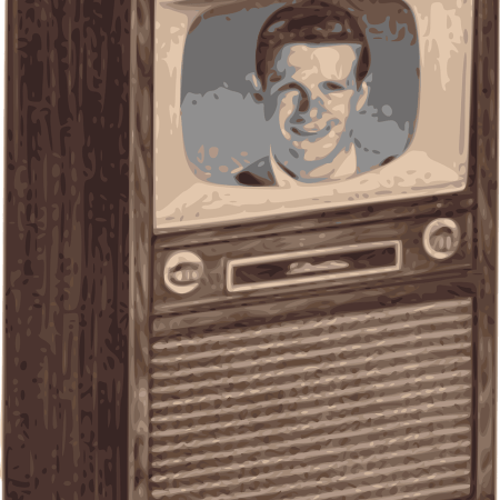 Clipart of an old-fashioned television
