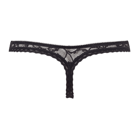 Clipart image of a black women's thong