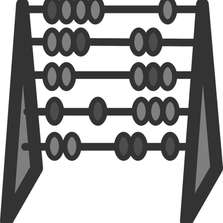 Clipart image of an abacus.