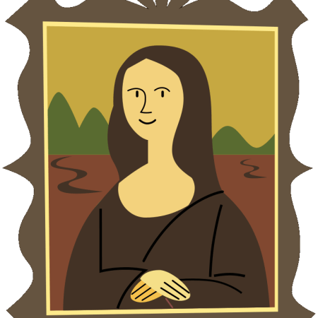 Clipart image of the Mona Lisa