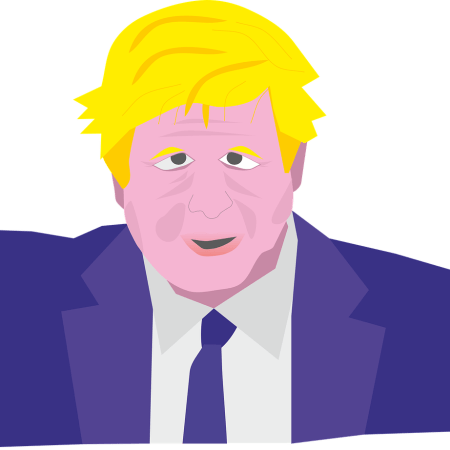A clipart image of a man looking suspiciously like Boris Johnson.