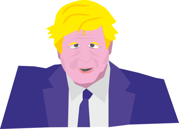 A clipart image of a man looking suspiciously like Boris Johnson.