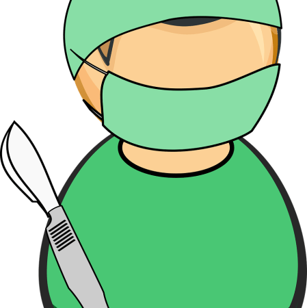 Clipart image of a surgeon.