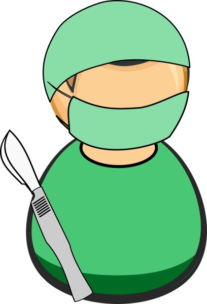 Clipart image of a surgeon.