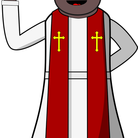 Clipart image of a clergyman.