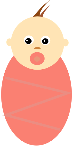 Clipart image of a baby