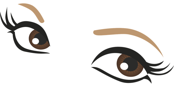 Clipart of a pair of women's sexy eyes
