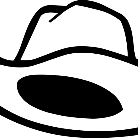 Clipart inage of a cowboy hat.