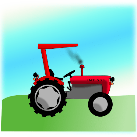 clipart image of a tractor