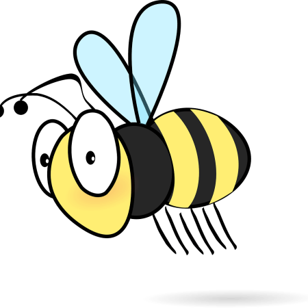 clipart image of a bee