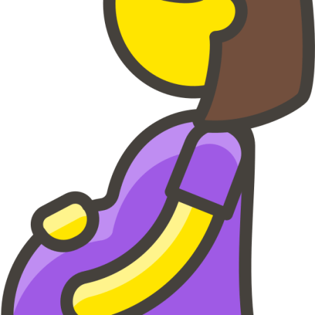 clipart image of a pregnant woman