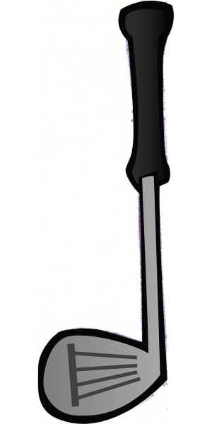 Clipart image of a golf club
