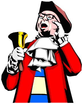 Clipart image of a town crier