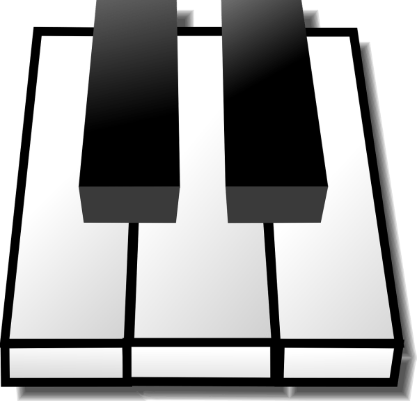 clipart image of some piano keys