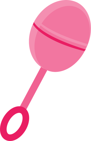 Clipart of a baby's rattle