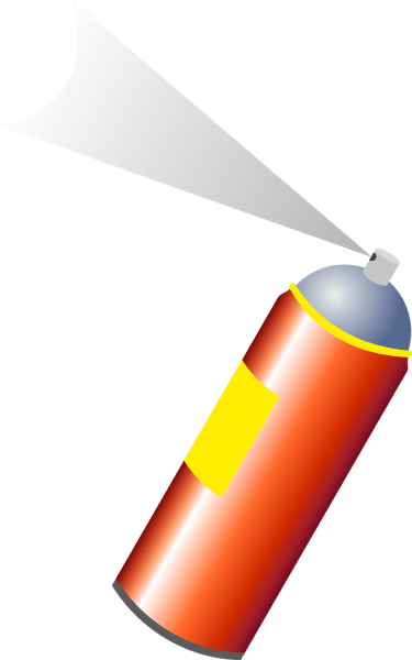 Clipart of a spray can
