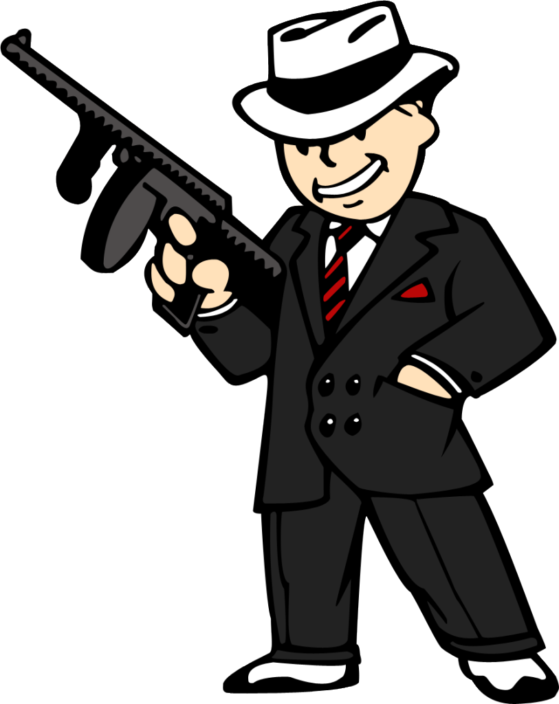 Clipart image of a mobster
