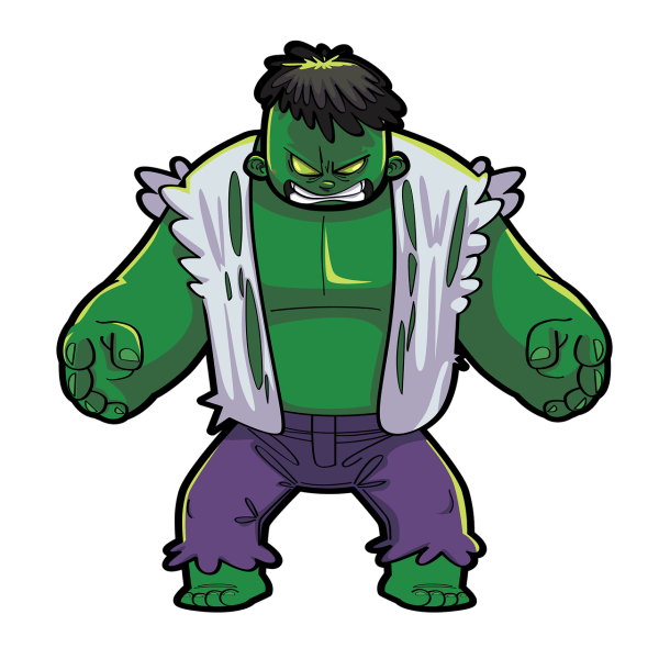 Clipart image of the Incredible Hulk