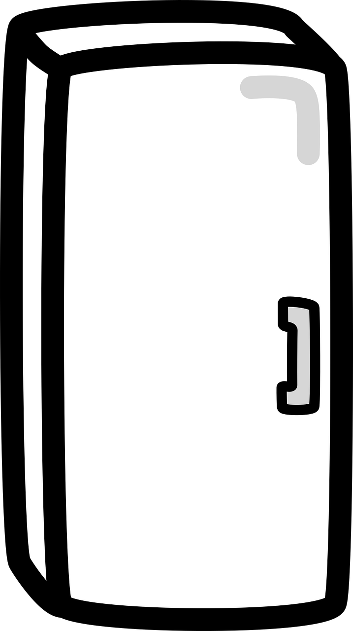 Clipart image of a fridge/freezer