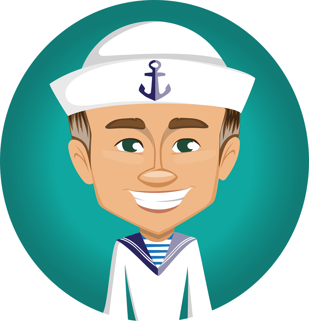 clipart image of a sailor.