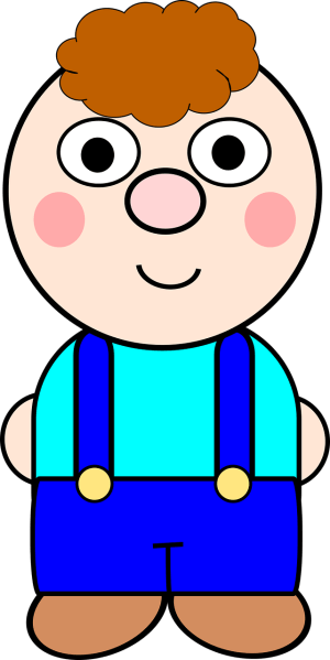 Clipart of a man wearing braces