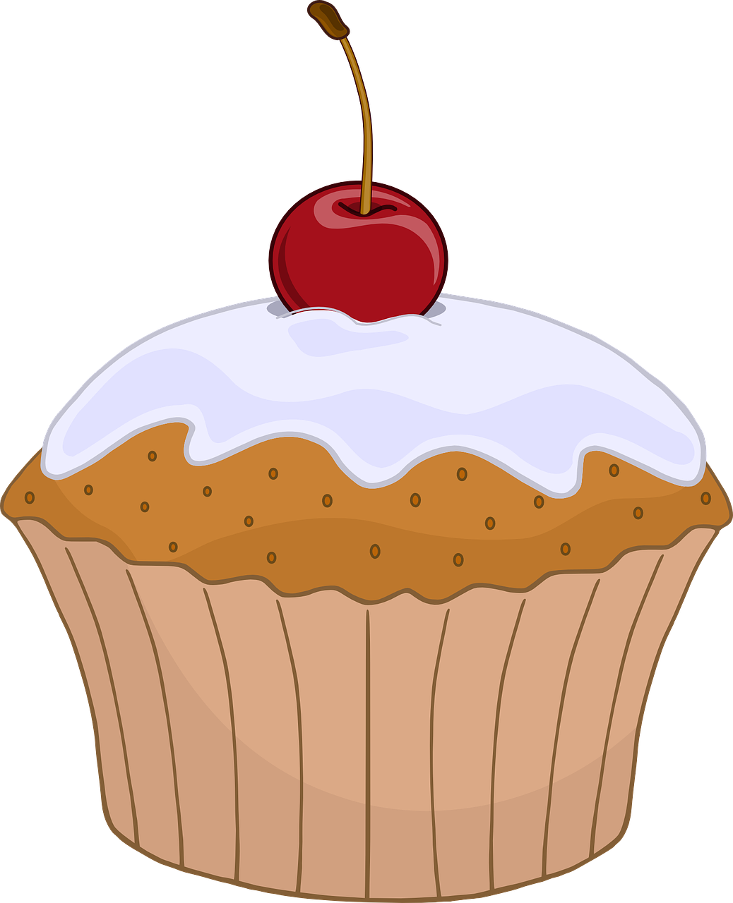 clipart image of a cupcake.