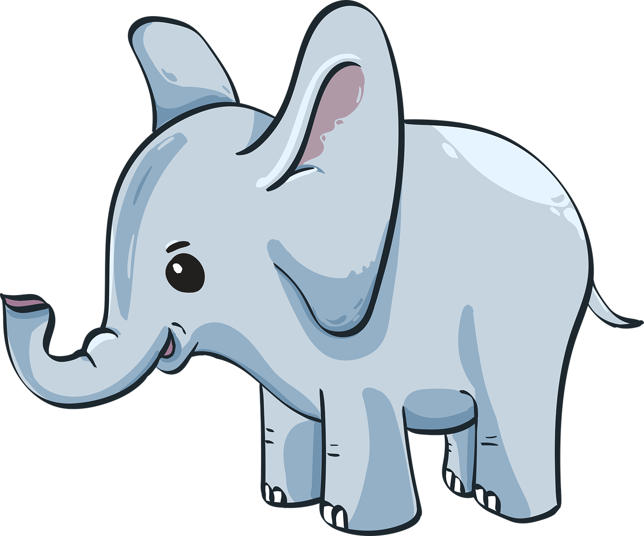 Clipart image of an elephant