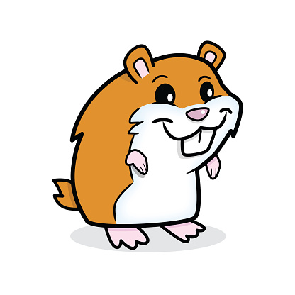 Clipart image of a hamster