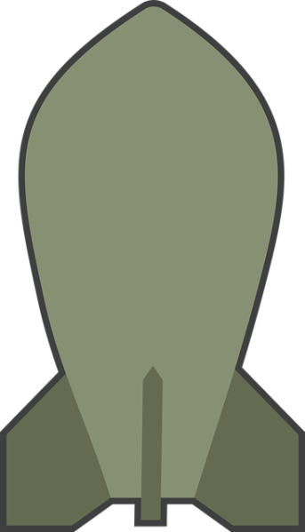 Clipart image of a bomb