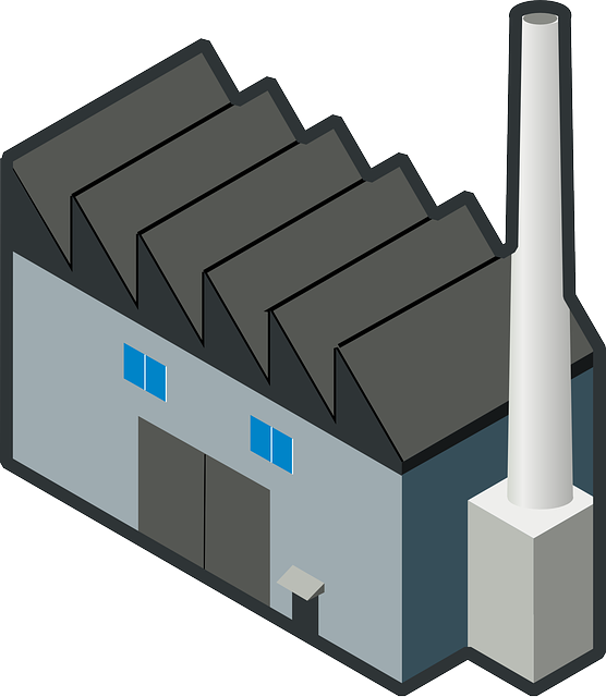 clipart image of a factory