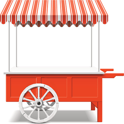 Clipart image of a market stall.