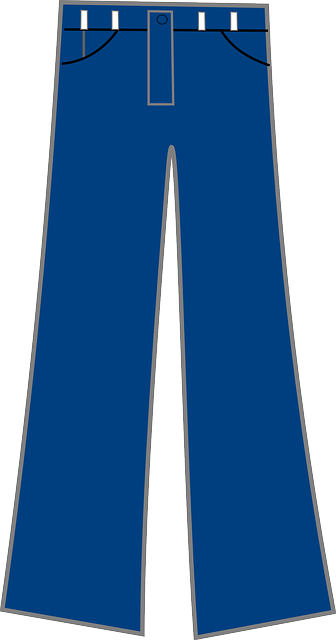 Clipart image of a pair of jeans