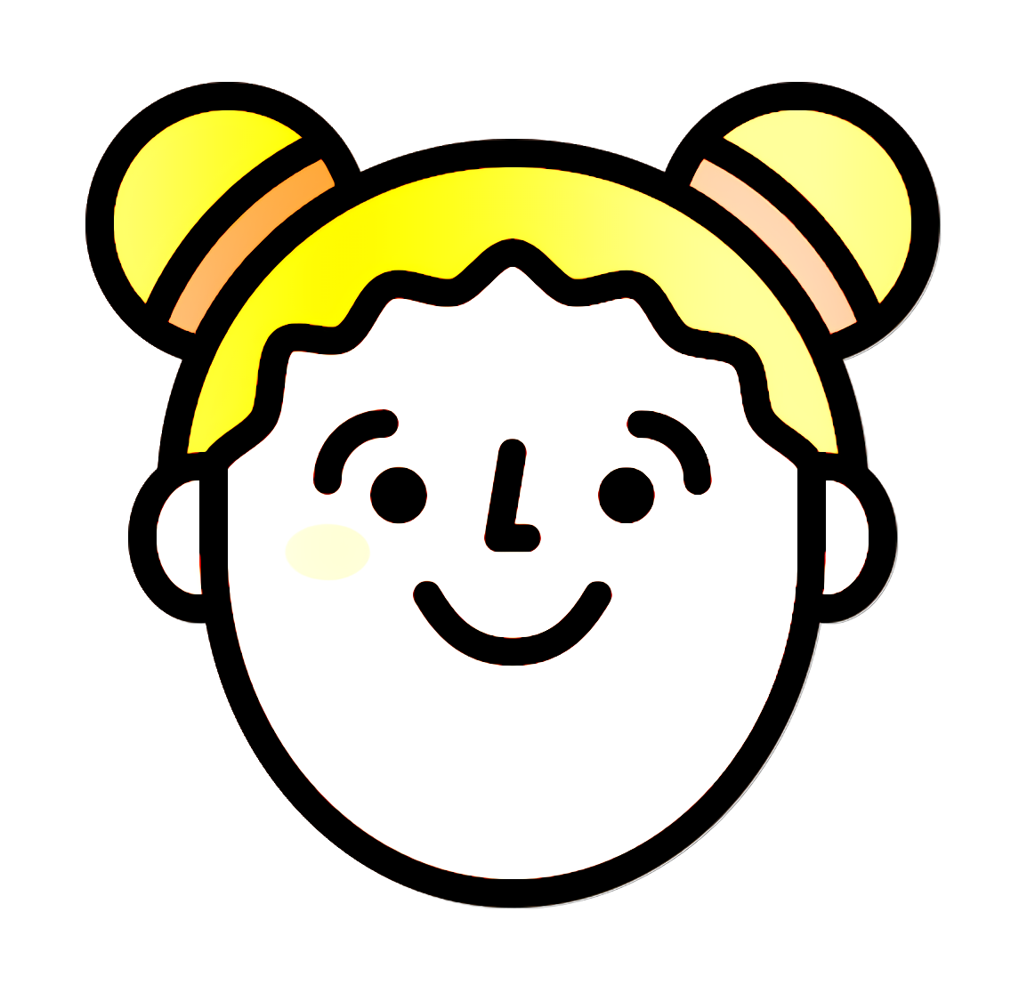 Clpart image of a pretty girl.