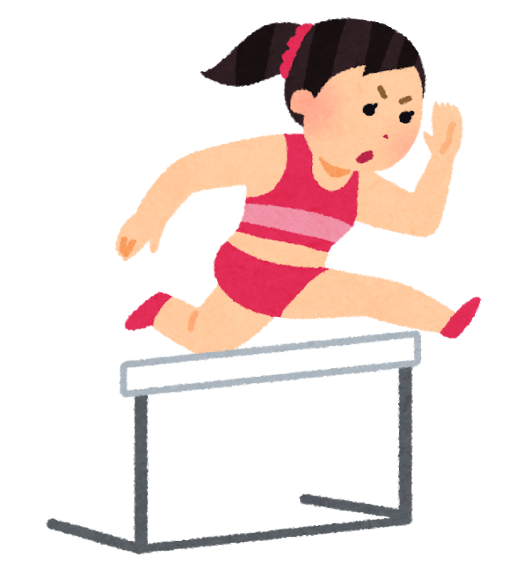 Clipart image of a hurdler
