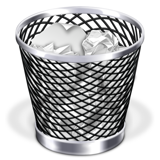 Clipart image of a waste-paper bin
