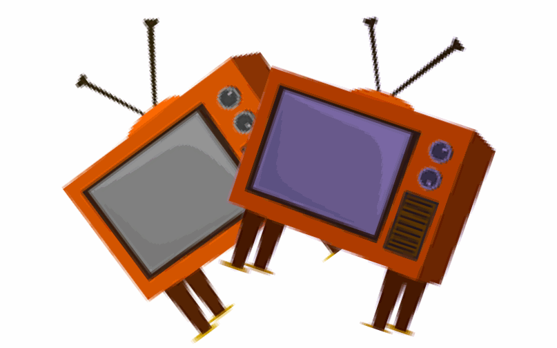 Clipart image of two televisions