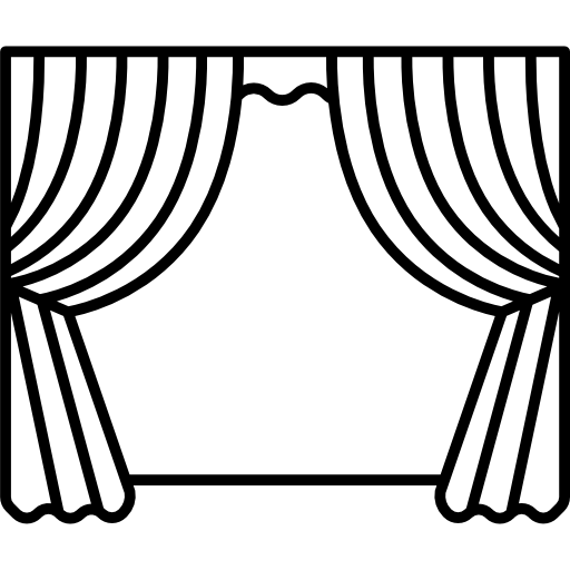 Clipart image of some curtains