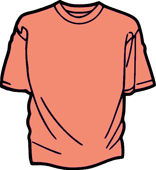 Clipart image of a pink tee