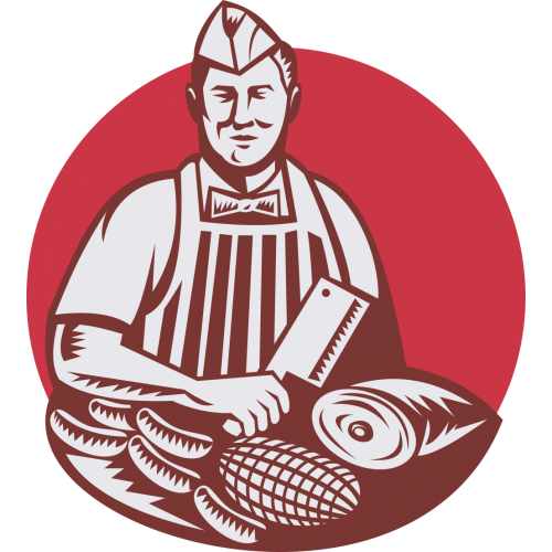 Clipart image of a butcher.